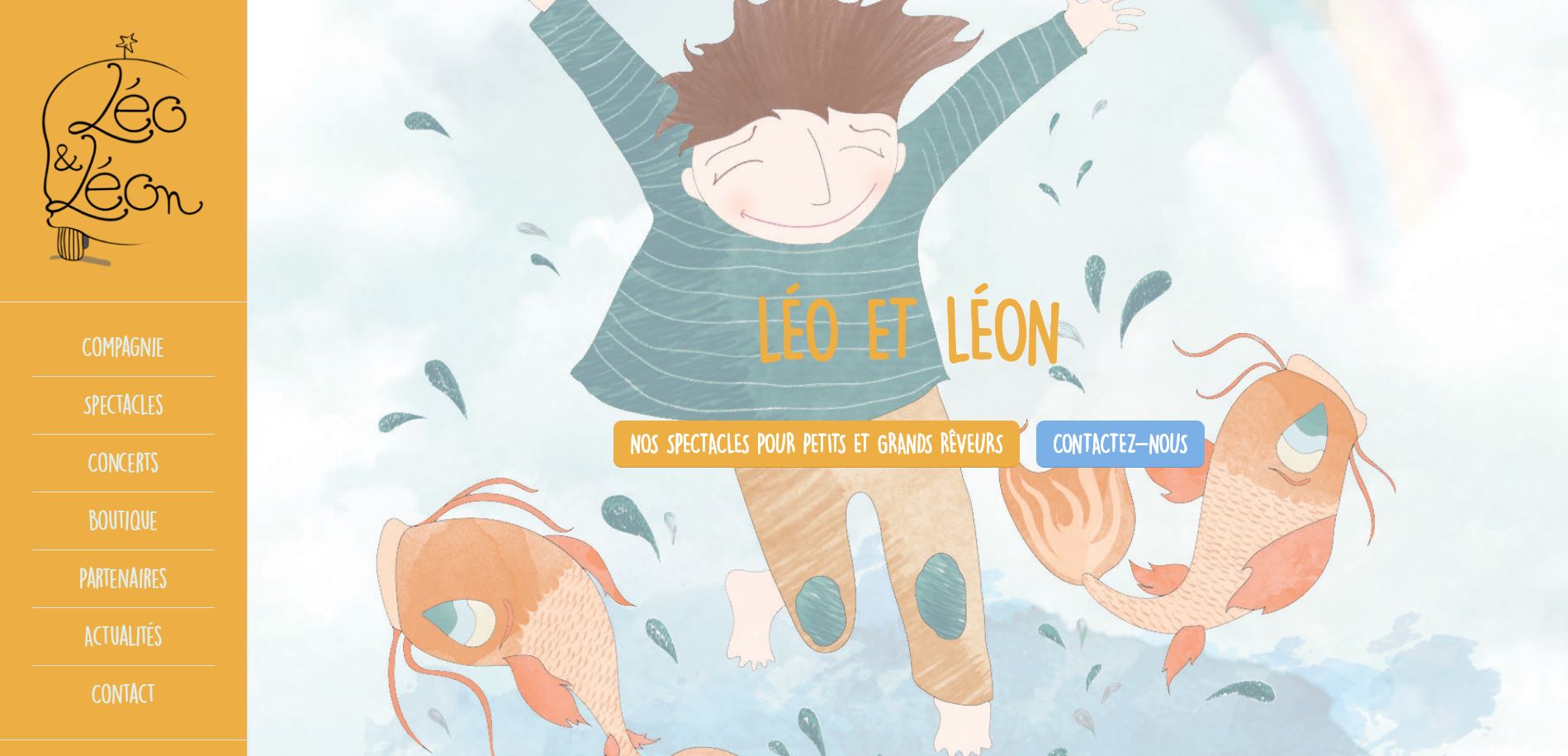 Création d'un site internet vitrine - Groupe de musique - Léo et Léon